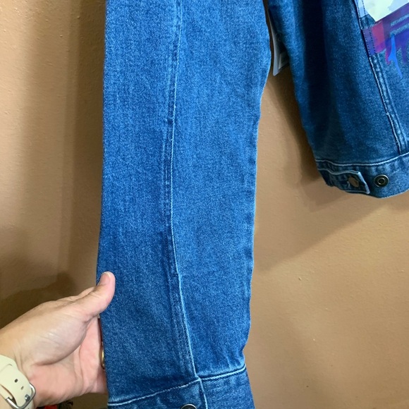 2023 Disney Parks Joey Chou Castle Magic Kingdom Denim Patch Jacket Adult XL NWT - Picture 7 of 11